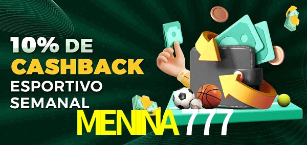 10% de bônus de cashback na MENINA777