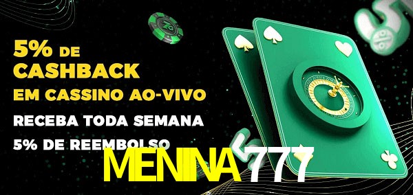 Promoções do cassino ao Vivo MENINA777